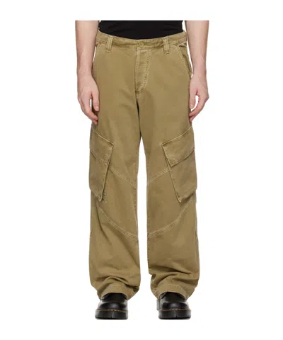 Agolde Four-pocket Cargo Trousers In Green