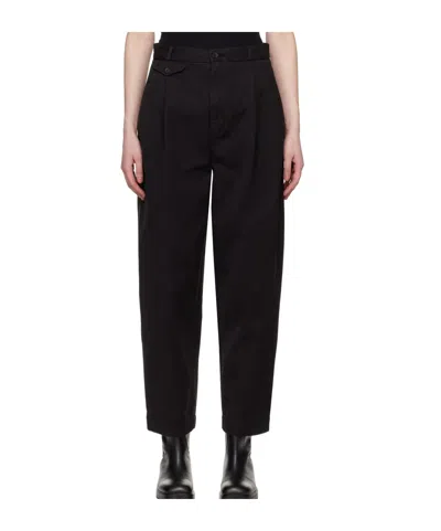 Agolde Four-pocket Casual Pants In Black