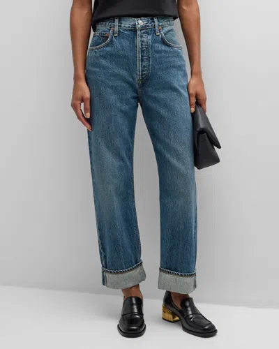 AGOLDE FRAN CUFFED JEANS
