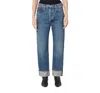 Agolde Fran High Rise Ankle Straight Jeans In Dwell In Dwell