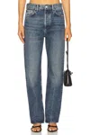Agolde Fran Straight Leg Jeans In Dwell In Blue