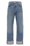 Agolde Ca Straight Low-waist Jeans By Fran In Multi