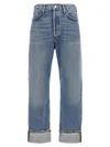 Agolde Fran Jean In Dwell In Blue