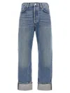 Agolde Castraight Jeans With Low Crotch Fran In Blue