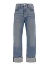 Agolde Fran Jean In Dwell In Blue