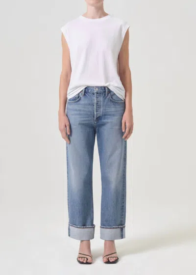 AGOLDE FRAN LOW HUNG STRAIGHT JEAN IN INVENTION