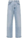 AGOLDE FRAN LOW-RISE STRAIGHT-LEG JEANS