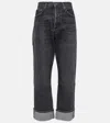 AGOLDE FRAN MID-RISE STRAIGHT JEANS