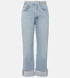 Agolde "used Effect Fran Jeans" In Blue