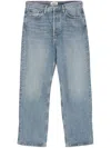 Agolde Wyman Low-rise Straight Jeans In Blue