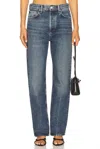 Agolde Fran Straight Leg Jeans In Dwell In Blue
