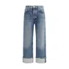 Agolde Ca Straight Low-waist Jeans By Fran In Blue