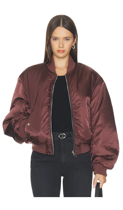 Agolde Frankie Reversible Bomber In Multi