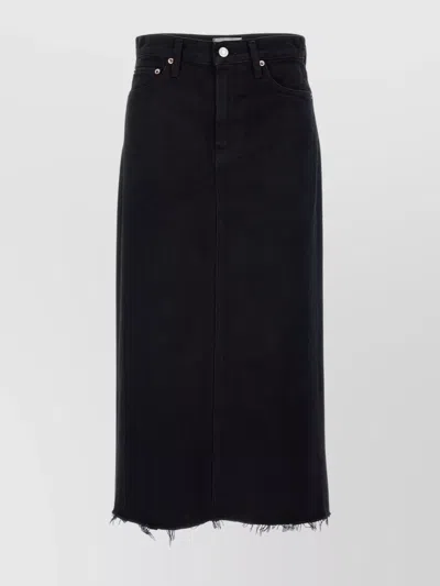 AGOLDE 'FRAYED HEMLINE POCKETS' SKIRT