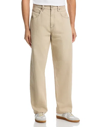 Agolde Fusion Baggy Fit Jeans In Burnished Khaki In Neutral