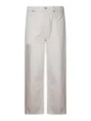 Agolde Fusion Jeans In Chalk White In White