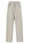 Agolde "blend" Wide Leg Denim Trousers With Pockets