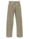 Agolde High Waist Straight Leg Denim Trousers In Green