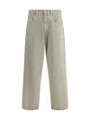 Agolde High Waist Straight Leg Denim Trousers In Green