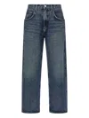Agolde Sky Blue 90 Jeans In Blue