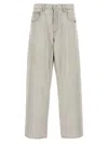 Agolde Trousers Regenerated Denim Belt Loops In Gray