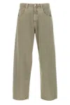 Agolde High Waist Straight Leg Denim Trousers In Gray