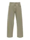 Agolde High Waist Straight Leg Denim Trousers In Gray