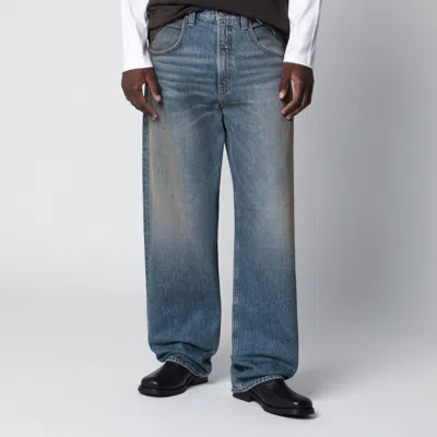 Agolde Fusion Jeans In Washed Indigo Denim In Blue
