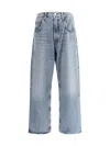 Agolde Sky Blue Fusion Jeans In Ratio Fusion