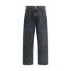 Agolde Faded Relaxed Wide-leg Fusion Jeans In Black