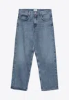Agolde Light Baggy Jeans In Organic Denim In Light Blue