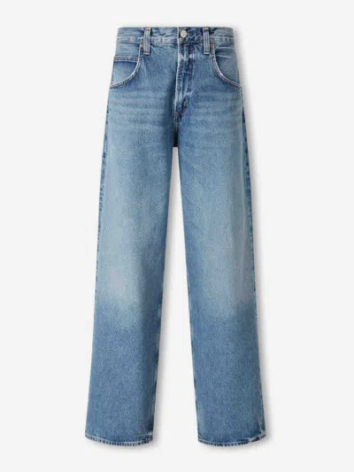 Agolde Fusion Wide Leg Jeans In Blue