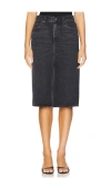 Agolde + Net Sustain Hilla Distressed Organic Denim Maxi Skirt In Paradox