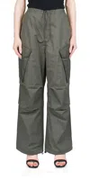 Agolde Ginerva Cargo Pants In Caviar In Green