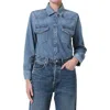 AGOLDE AGOLDE GLINDA DENIM BUTTON-UP SHIRT