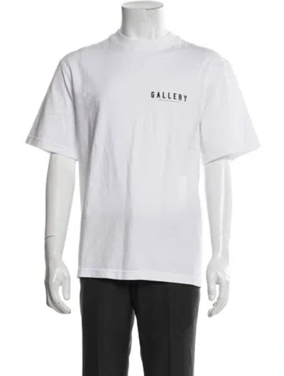 Pre-owned Agolde Graphic Print Crew Neck T-shirt In White