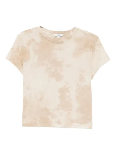 Agolde Graphic-print T-shirt In Neutral