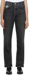 Agolde Gray 90's Jeans In Black