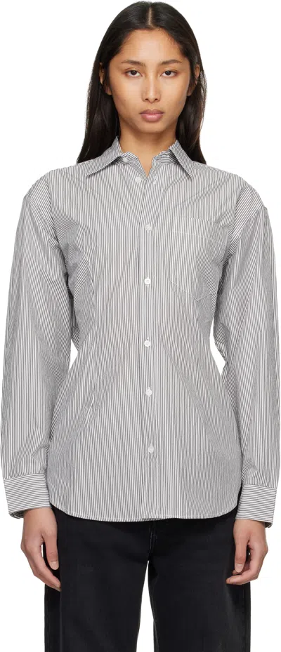 Agolde Gray Cinch Shirt