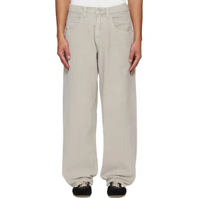 Agolde Gray Fusion Trousers In Pumice (md Silver Gr