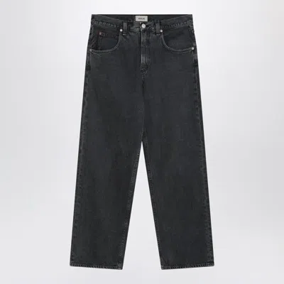 Agolde Gray Jeans In Regenerated Denim In Black
