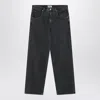 Agolde Gray Jeans In Regenerated Denim In Black