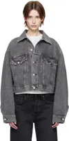 Agolde Gray Palmer Denim Jacket In Spirit