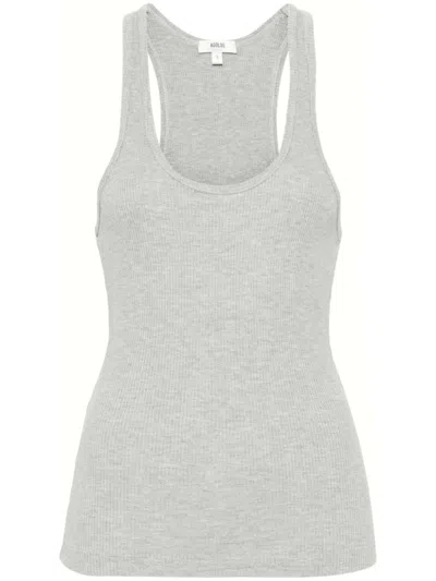AGOLDE GREY BIANCA RIBBED TANK TOP