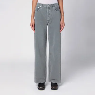 Agolde Grey Regenerated Denim Jeans In Blue