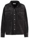 Agolde Black Jeans Shirt In Denim Woman In Black