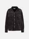 Agolde 'gwen' Black Cotton Shirt In Black