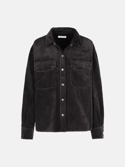 Agolde 'gwen' Black Cotton Shirt