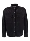 Agolde Black Jeans Shirt In Denim Woman In Black