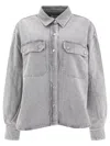 AGOLDE GWEN SHIRTS GREY